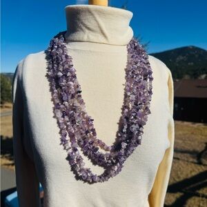 6 Graduated Strands of Vintage Amethyst